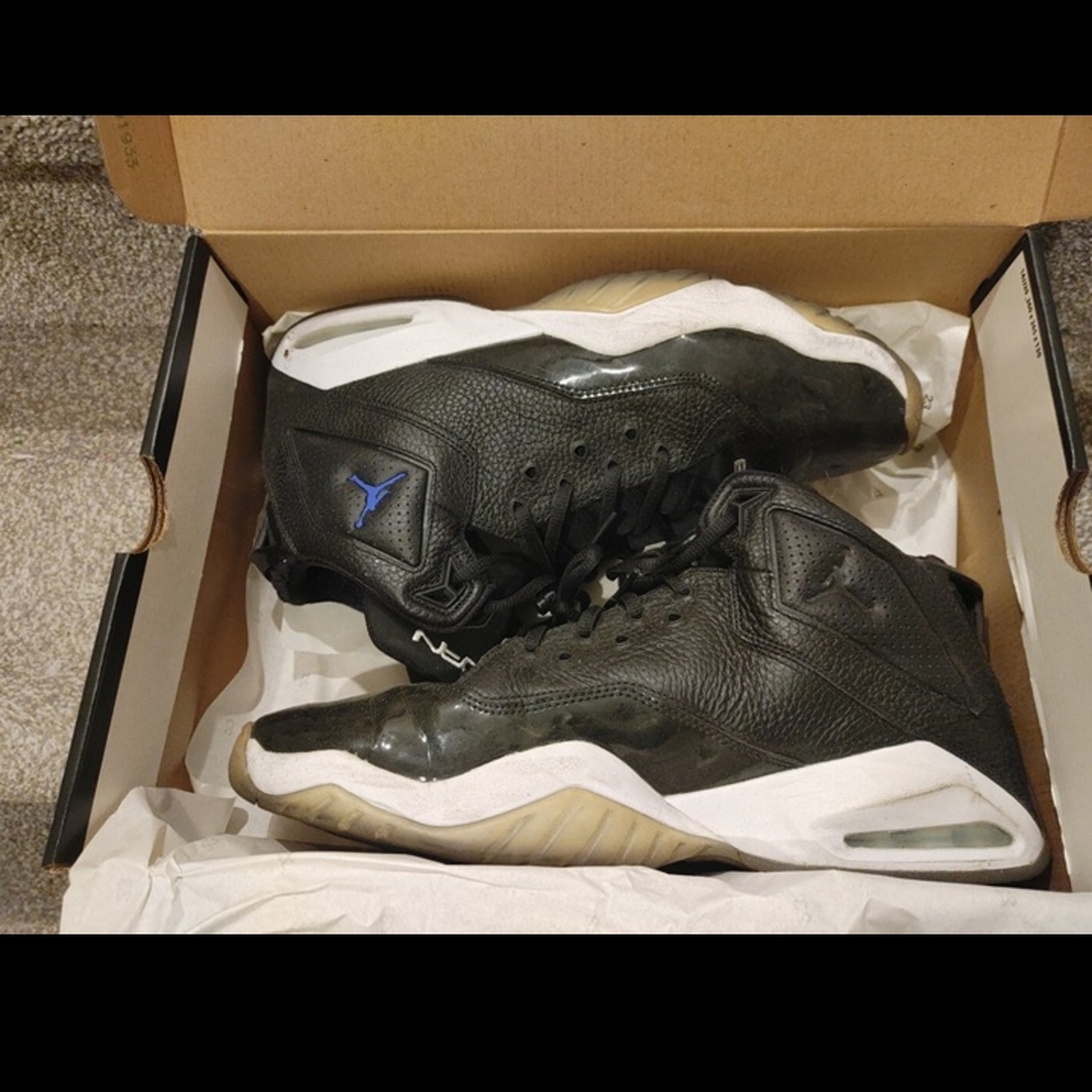 Black and Blue Jordan's Men's Athletic Shoes